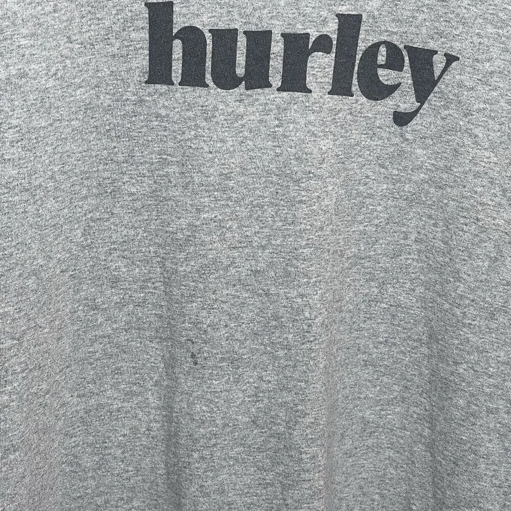 Hurley Men’s Long Sleeve Logo T-Shirt Gray Size Large Crewneck Surf Skate - Picture 3 of 8